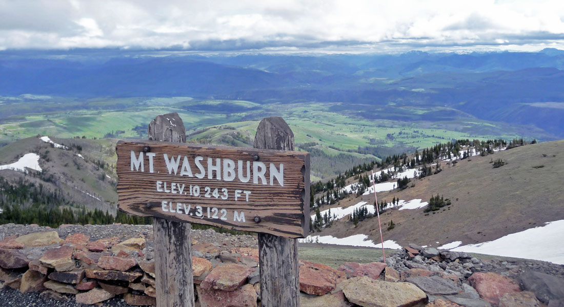 Pendakian Gunung Washburn Yellowstone